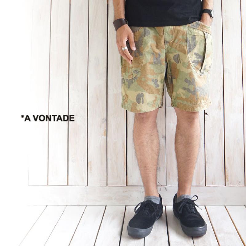 A VONTADEFatigue Easy Shorts -Woodland Camo-(VTD-0286-PT) 