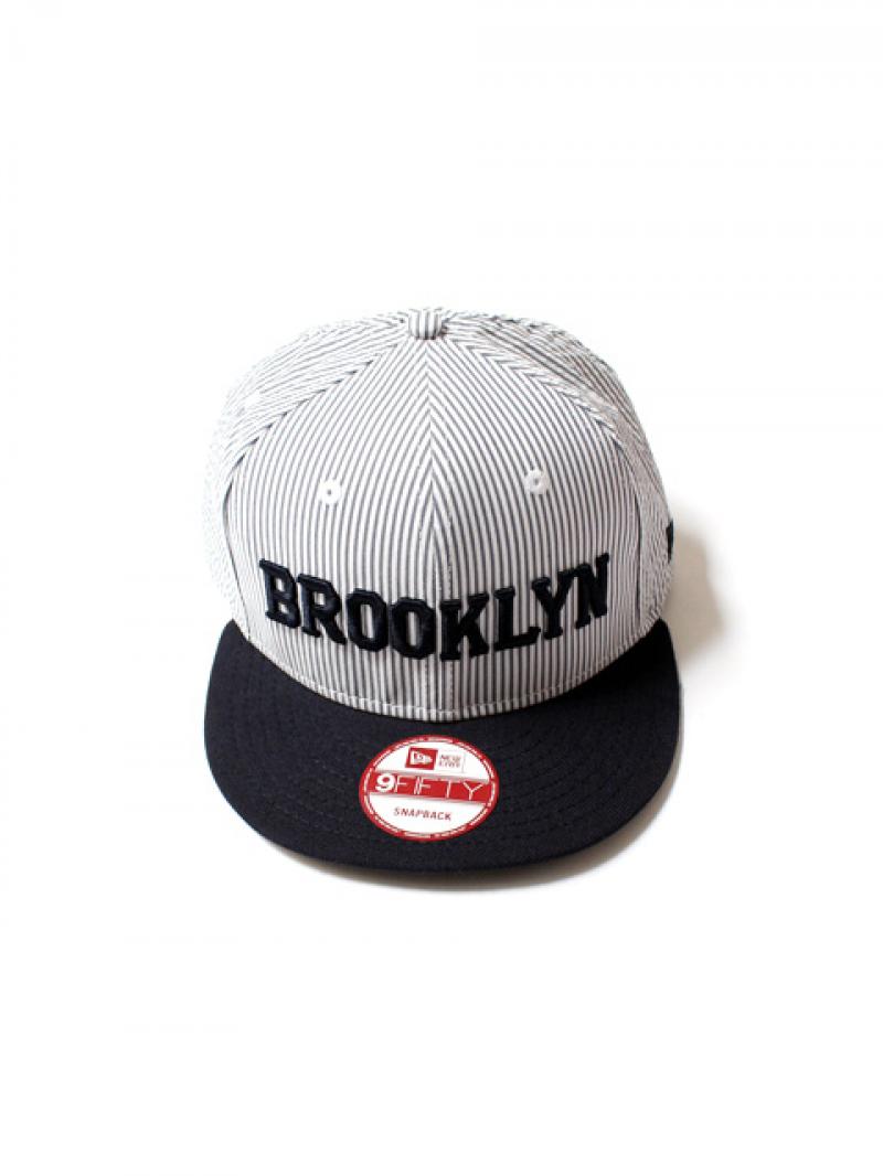 NEW ERA9FIFTY CAP Brooklyn Seersucker