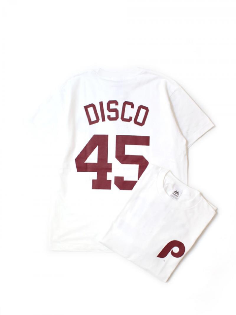 MAJESTIC x M.V.P. PHILLY DISCO 45 TEE -WHITE-