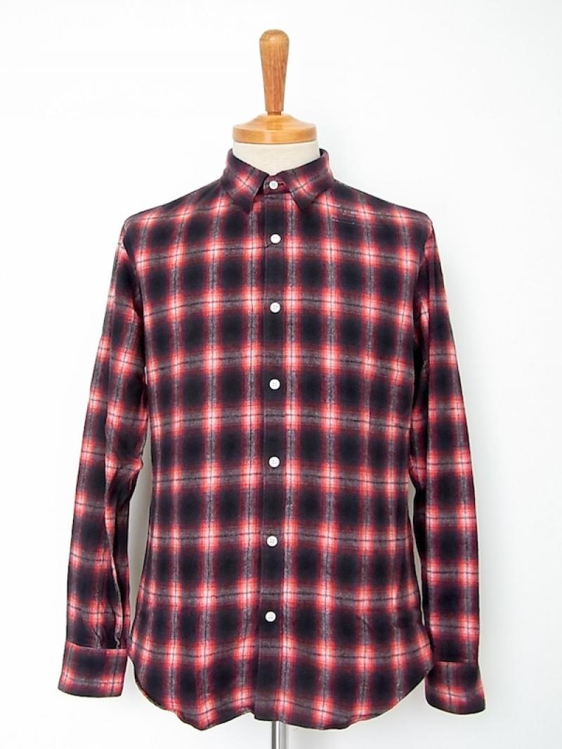 N.HOOLYWOOD / OMBRE CHECK STAMP SHIRT
