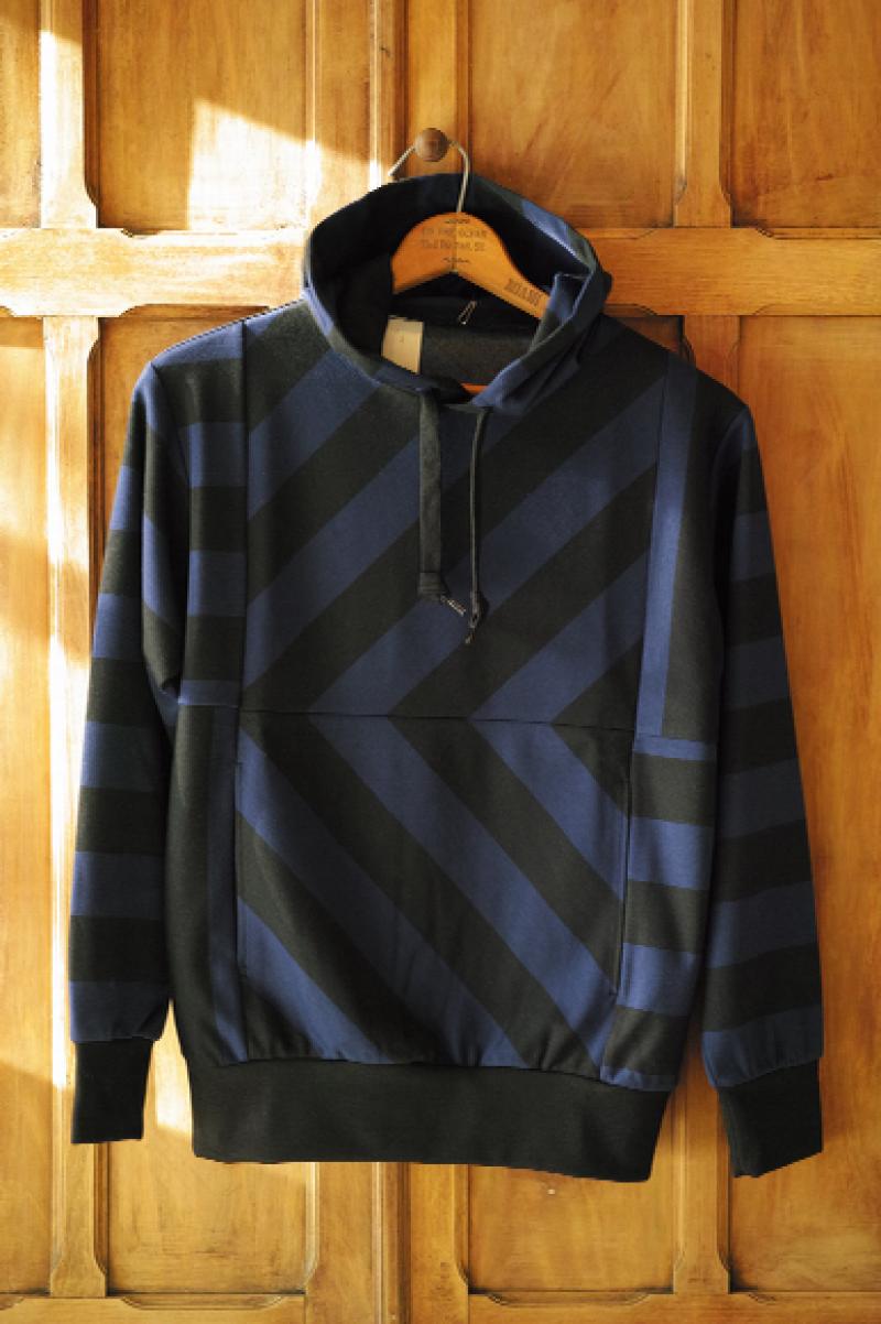 N.HOOLYWOOD COLLECTION LINE 161-CS02 pieces STRIPE PULL OVER PARKA