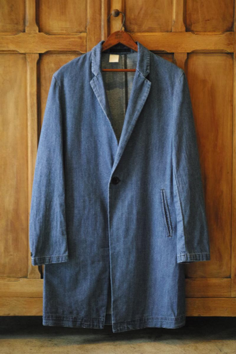 N.HOOLYWOOD COLLECTION LINE 161-CO08 pieces DENIM CHESTERFIELD COAT