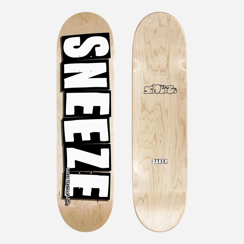 Baker for SNEEZE Logo Skateboard Deck 8.25