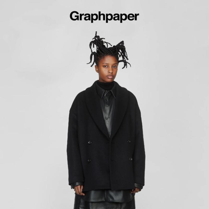Graphpaper(WOMENS) / ƥ Light Melton Shawl Collar Coat(GL233-10299B)