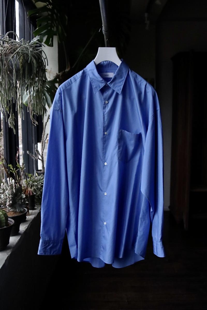 Graphpaper եڡѡ Broad L/S Oversized Regular Collar Shirt(GM241-50001B)BLUE223()ȯ! 