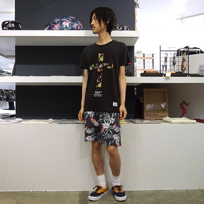 SAY!"IN FLORAL"S/S TEEUP