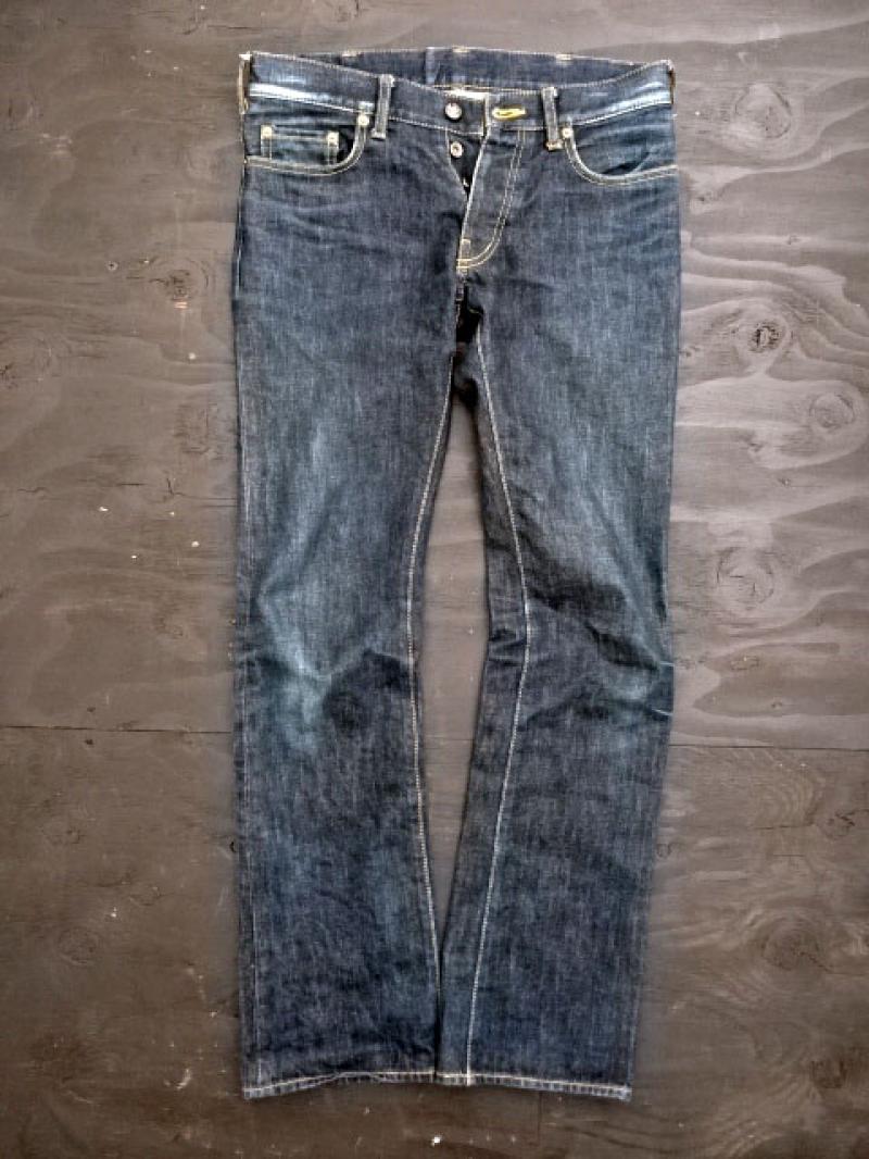 ADDICT CLOTHES/ǥȥ TIGHT SHOECUT DENIM PANTS INDIGO