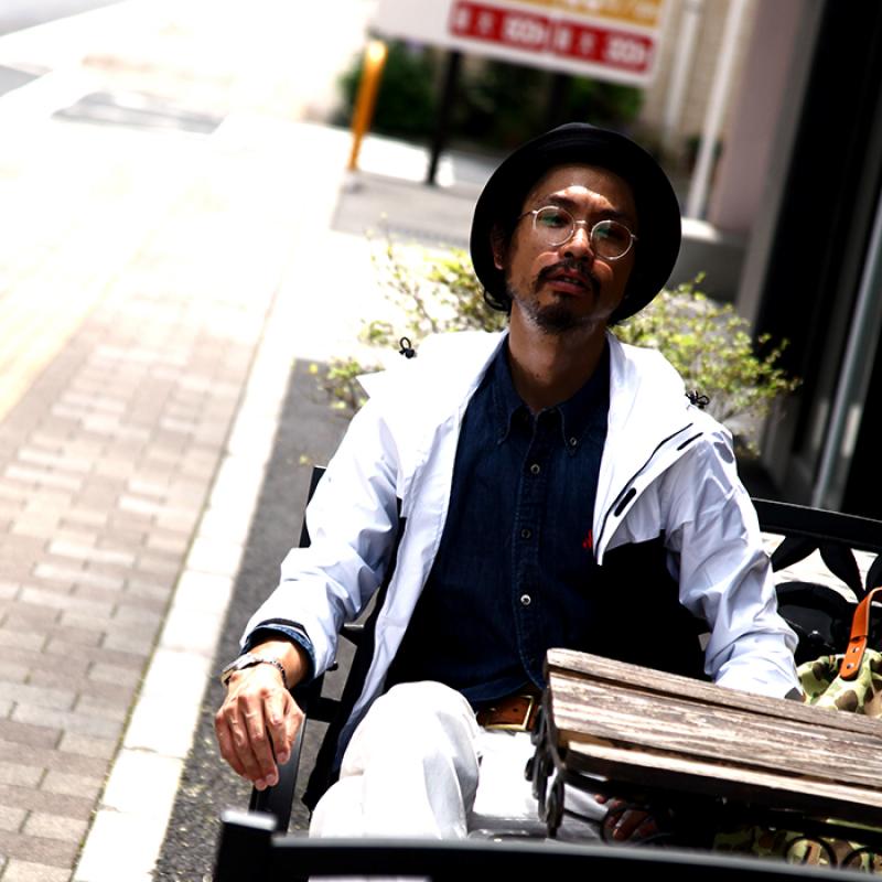 BEDWIN NYLON PARKA & GOLD WHITE DENIM