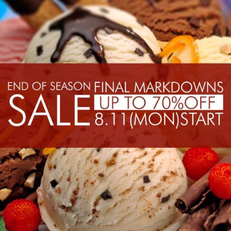 END OF SEASON SALE
