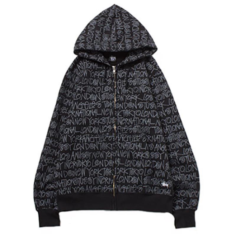 STUSSY Cities Fullzip Hoodie