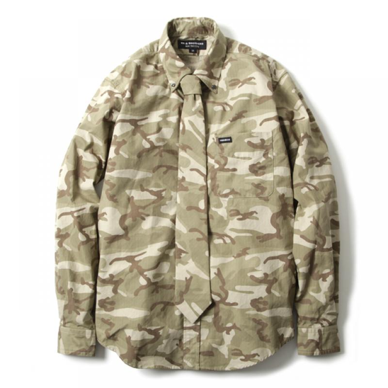 Rip Stop B.D Shirts w/tie [No. 4117]٤ޤ
