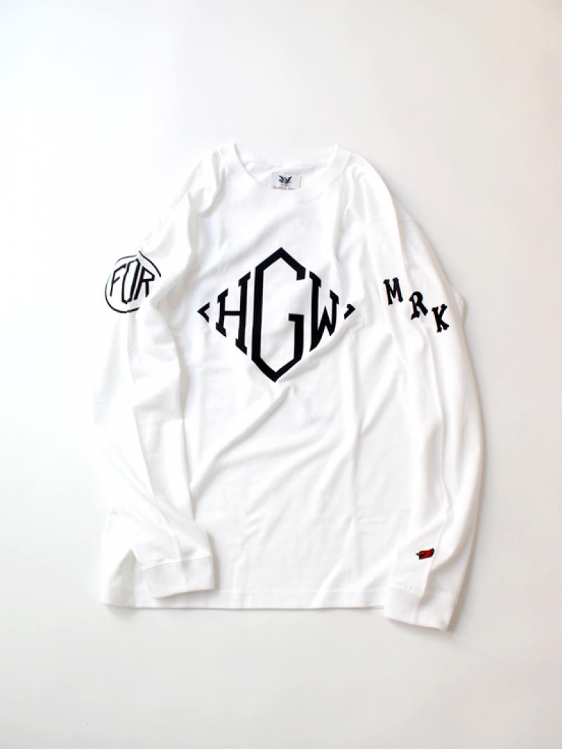 Mark McNAIRYMONOGRAM PRINT LONG T-SHIRT