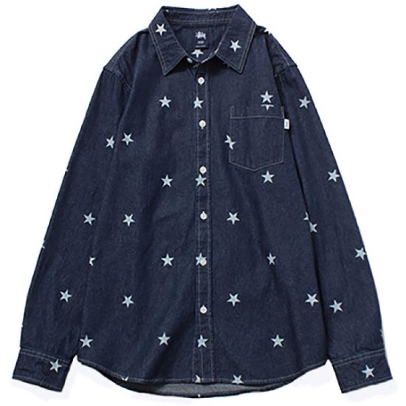 STUSSY Big Stars L/SL Shirt