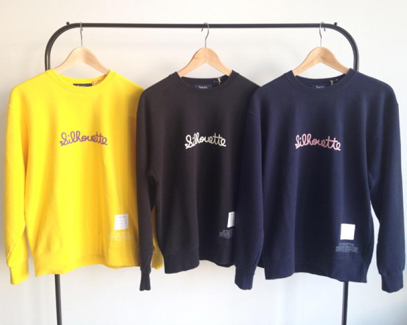 NHC SILHOUETTE EMBROIDERY SWEAT 3顼!