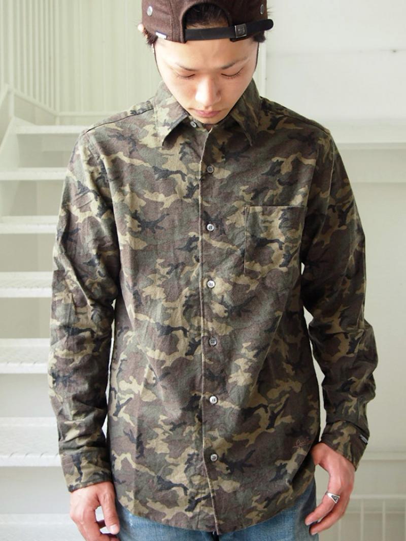 GOODENOUGH/åɥʥա"CAMO FLANNEL SHIRT"٤ޤ