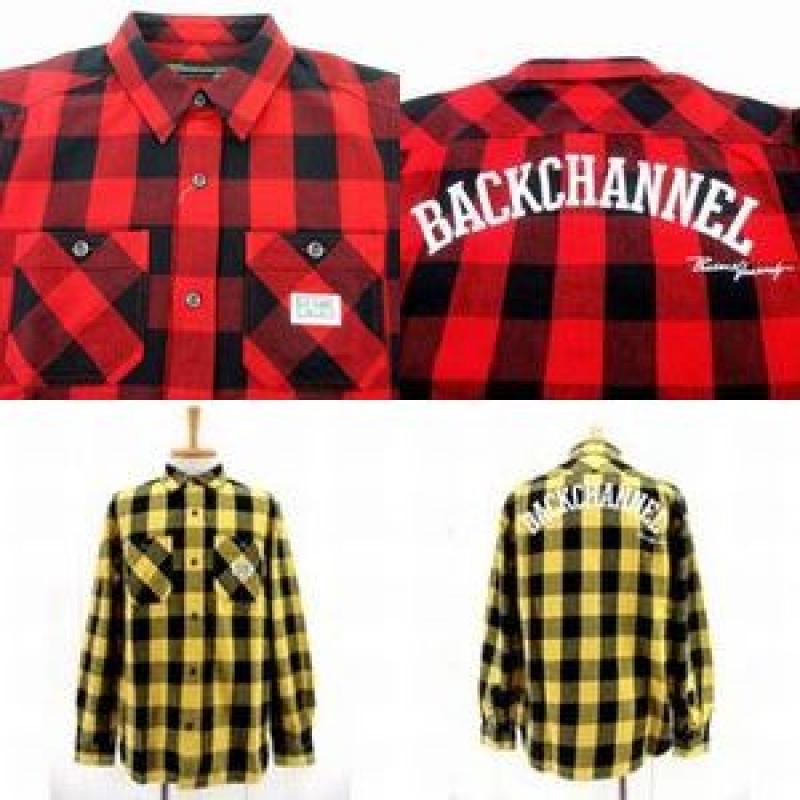 Back Channel COLLEGE LOGO NEL CHECK SHIRT 