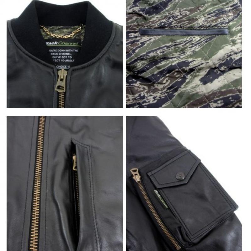 Back Channel MA-1 LEATHER JACKET 