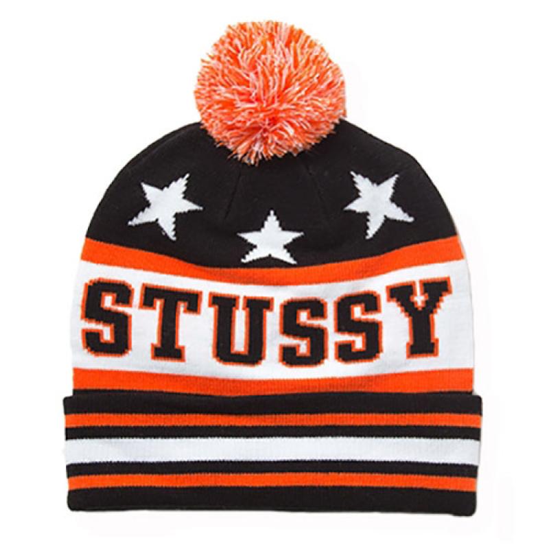 stussy All Star Pom Pom Beanie