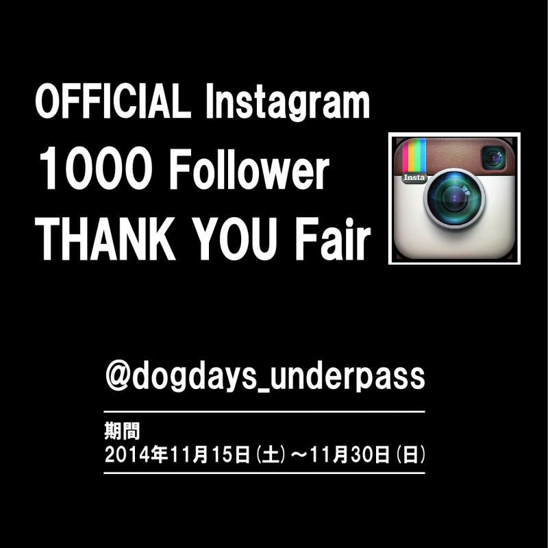 -OFFICIAL Instagram 1000 Follower THANK YOU Fair-