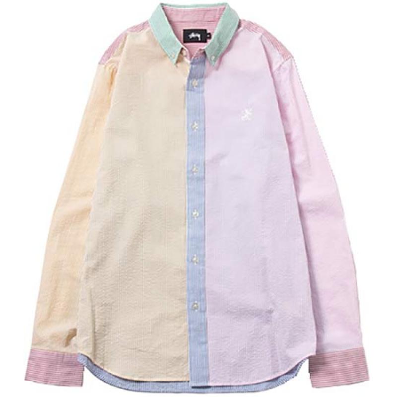 stussy SS Multi Seersucker LSL Shirt