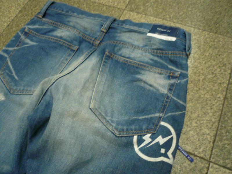 DENIM BY VANQUISH & FRAGMENT (ǥ˥Х󥭥åե饰)   five years wash low crotch cropped denim pants ١