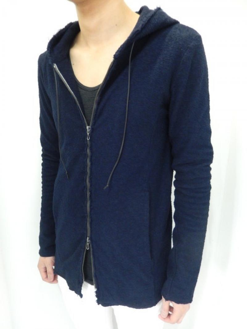 OURET:COTTON CRATER PILE ZIP PARKA[OR151-3371]/NAVY