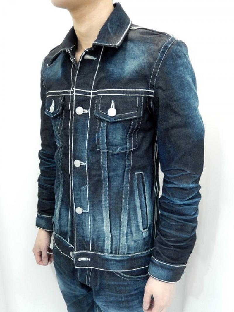 DELAY by Win&Sons:Sebastian Chain Denim JK[DELAY-BASIC-G]/INDIGO RIGID SOLID