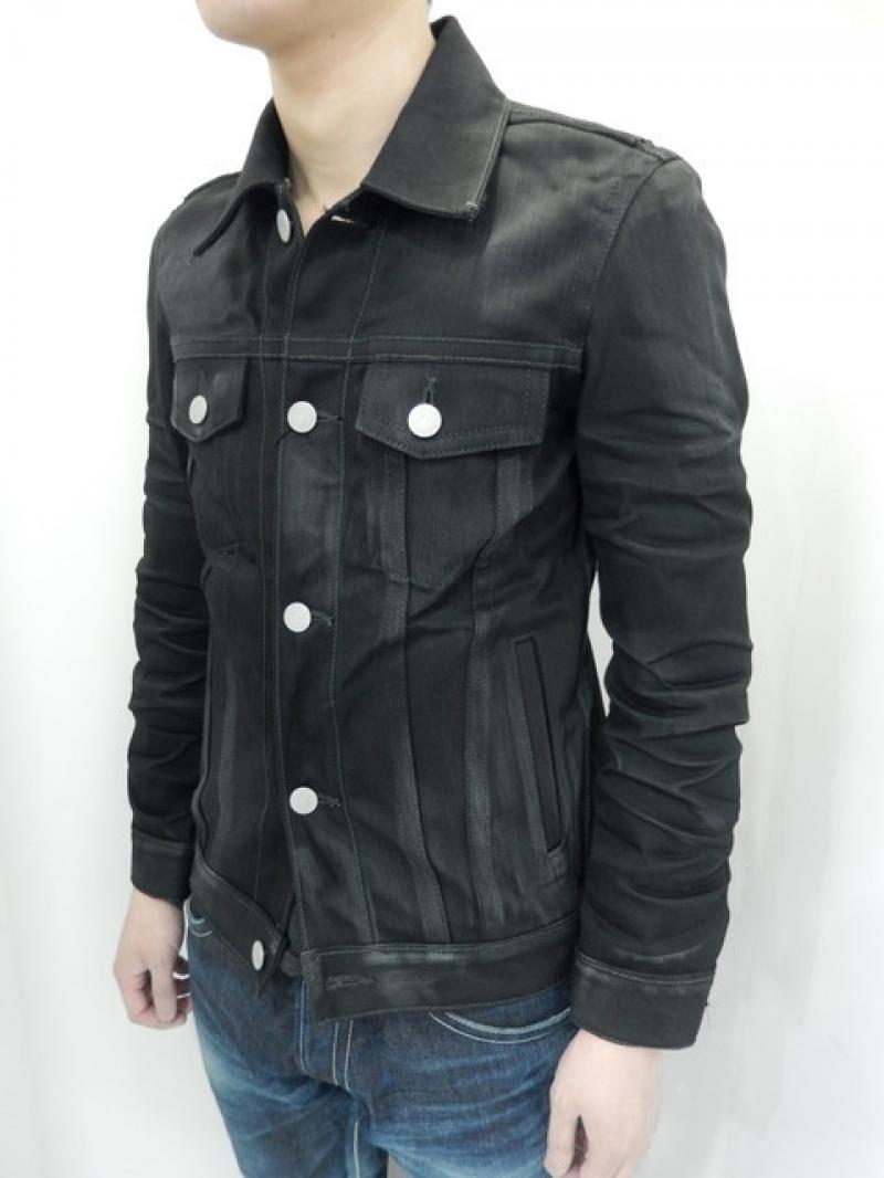 DELAY by Win&Sons:Sebastian Chain Denim JK[DELAY-BASIC-G] /BLACK RIGID SOLID