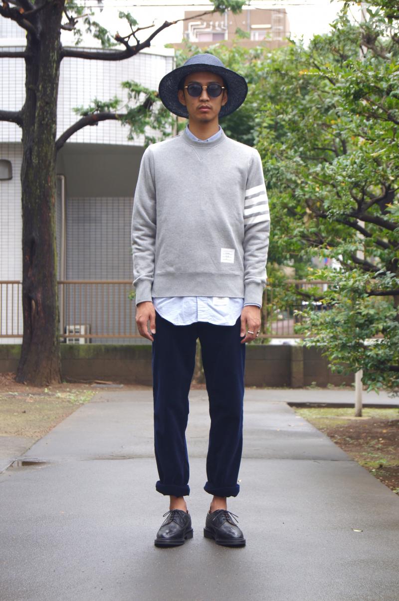 THOM BROWNE. F/W 2015 - NAVY  GREY