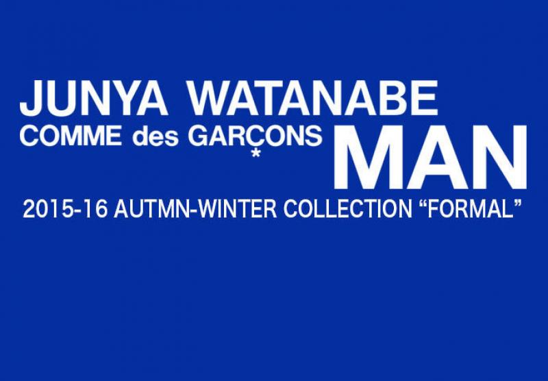 JUNYAWATANABE COMMEdesGARCONS MAN  2015AW collection FORMAL