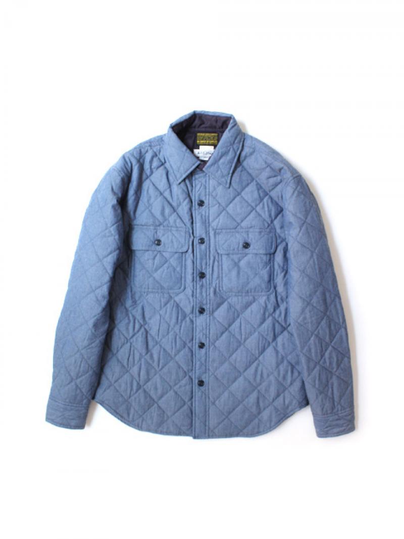 68&BROTHERS x M.V.P.CHAMBRAY QUILTING CPO SHIRT