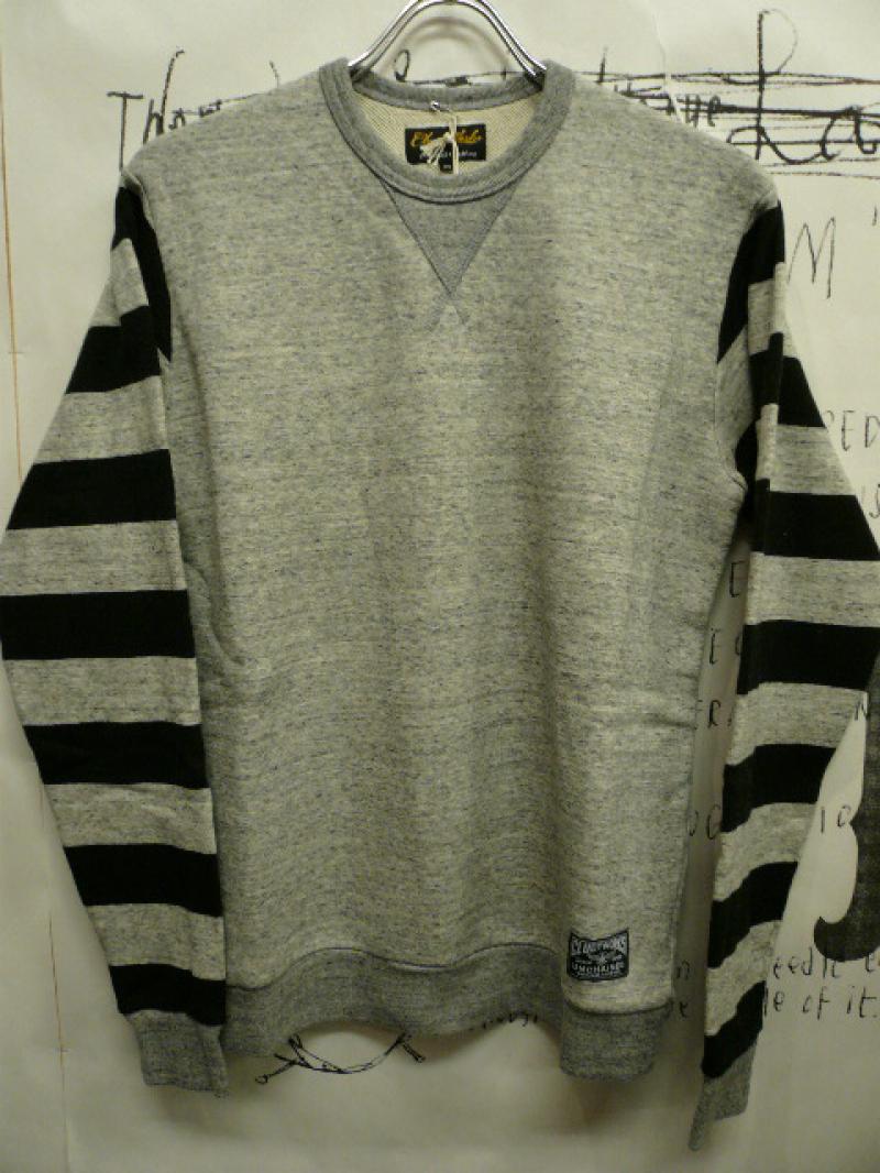 CLUCT ( 饯 )  BORDER SLEEVE CREW SWEAT ٤Ǥ  