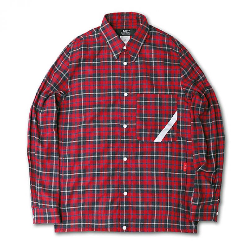 SAY!FLANNEL CHECK REFLECTOR SHIRTSUP