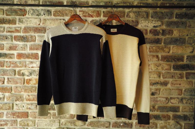 visvim ISLES KNIT SWEATER COLOR:NAVY/BEIGE/OLIVE/BLACK!