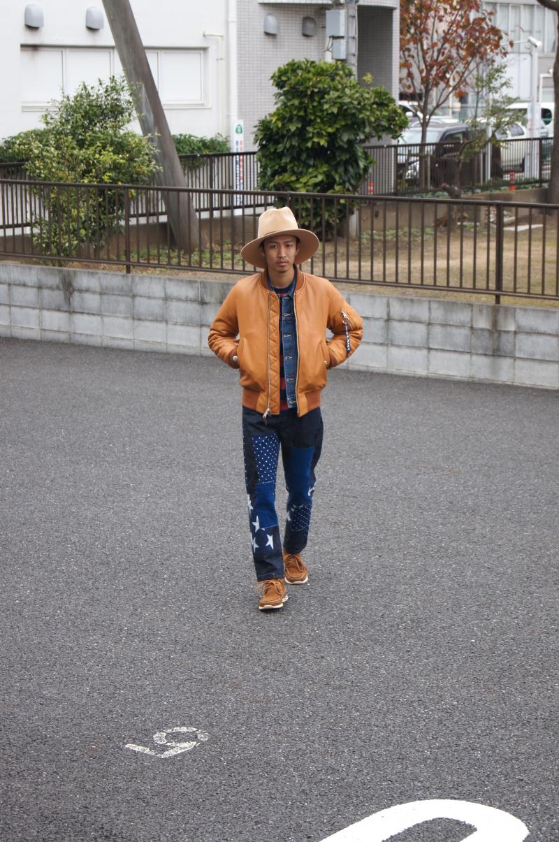 uniform experiment  ALPHA LEATHER MA-1 Boss Recommend Item!!