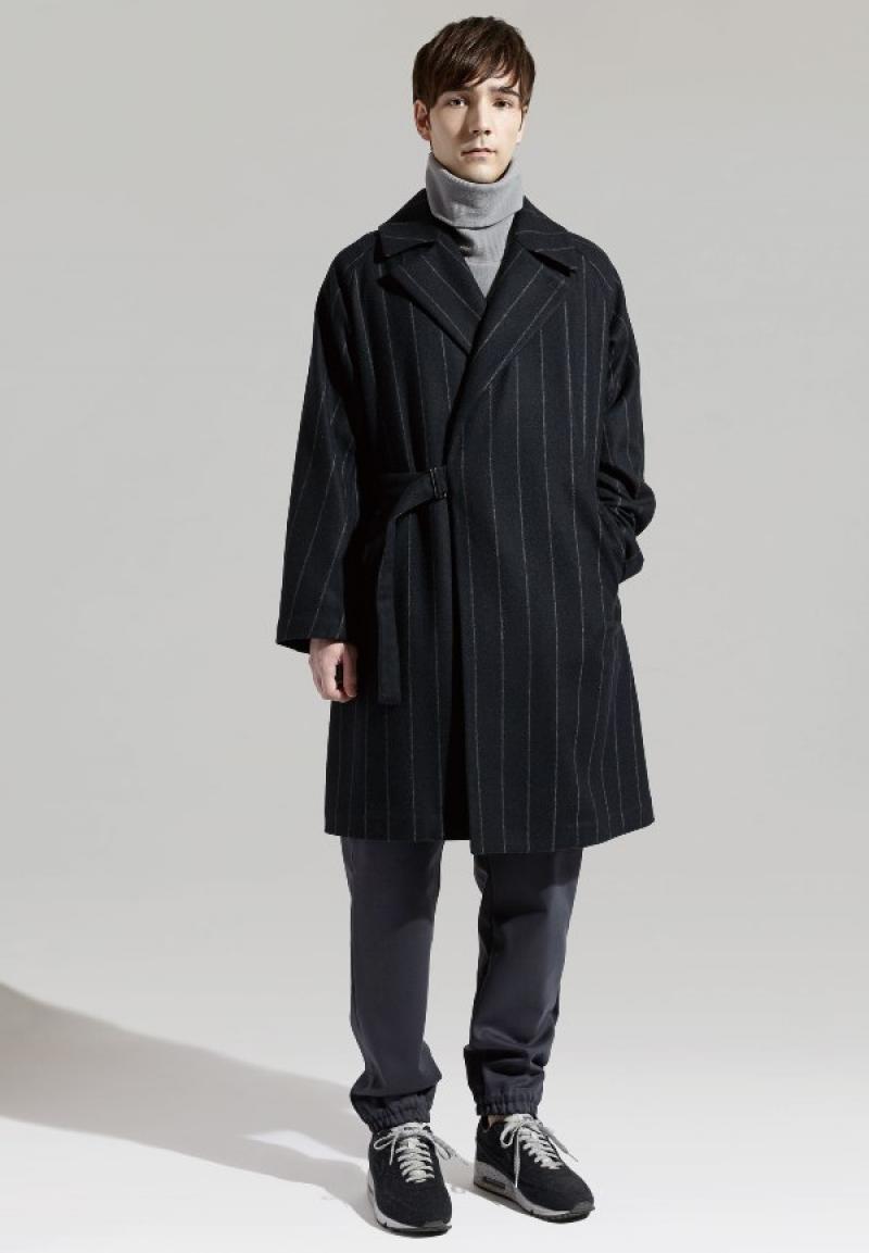 KIIT/POWDER WOOL OVER SIZED WRAP COAT