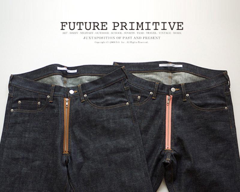 FUTURE PRIMITIVE FP FRONT ZIP DENIM PANTS