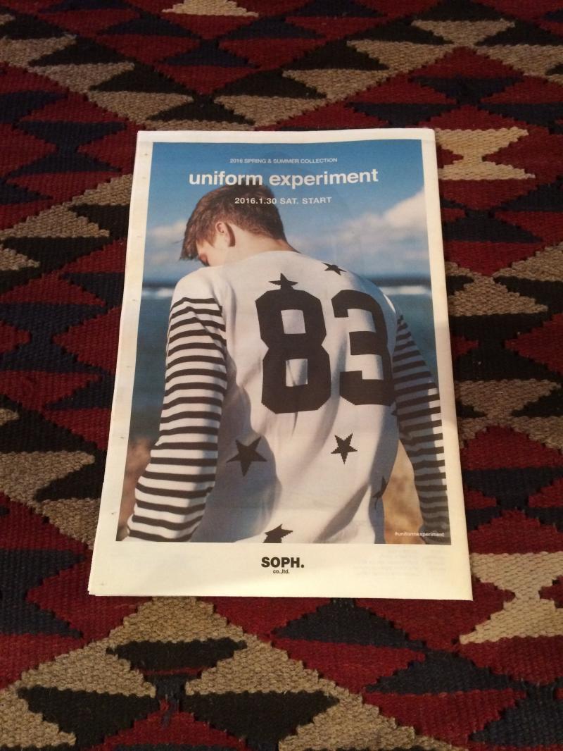 uniform experiment - 2016 S/S COLLECTION 1.30(Sat.) START!!