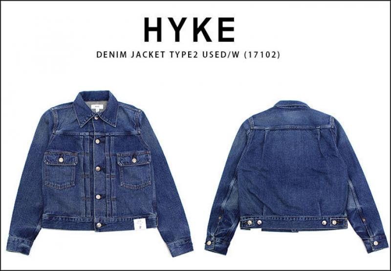 HYKE/DENIM JACKET TYPE2 USED/W  