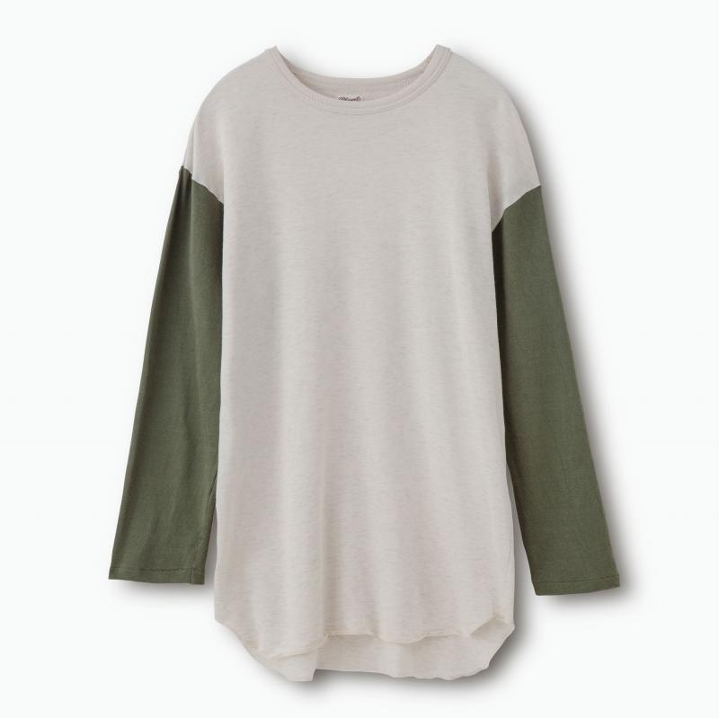  PHIGVEL(ե٥)/BASEBALL TOP/OATMEALxMOSS GREEN