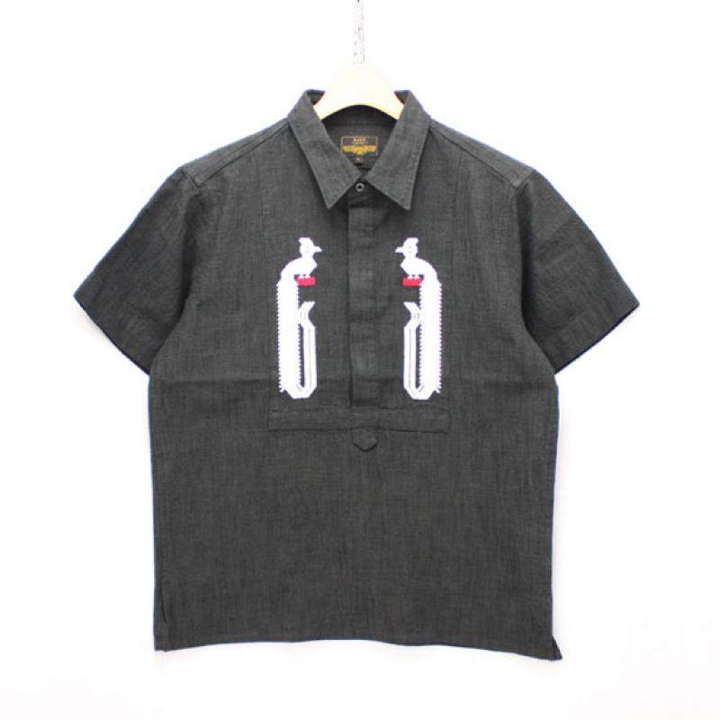 RATS EMBROIDERY SHIRT TYPE-A:BLACK !!