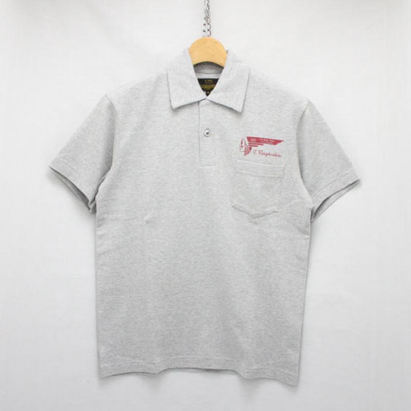 RATS TOP POLO SHIRT:TOP GRAY !!