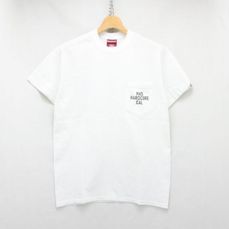 HIDE&SEEK HAS CAL Pocket S/S Tee:WHITE !!