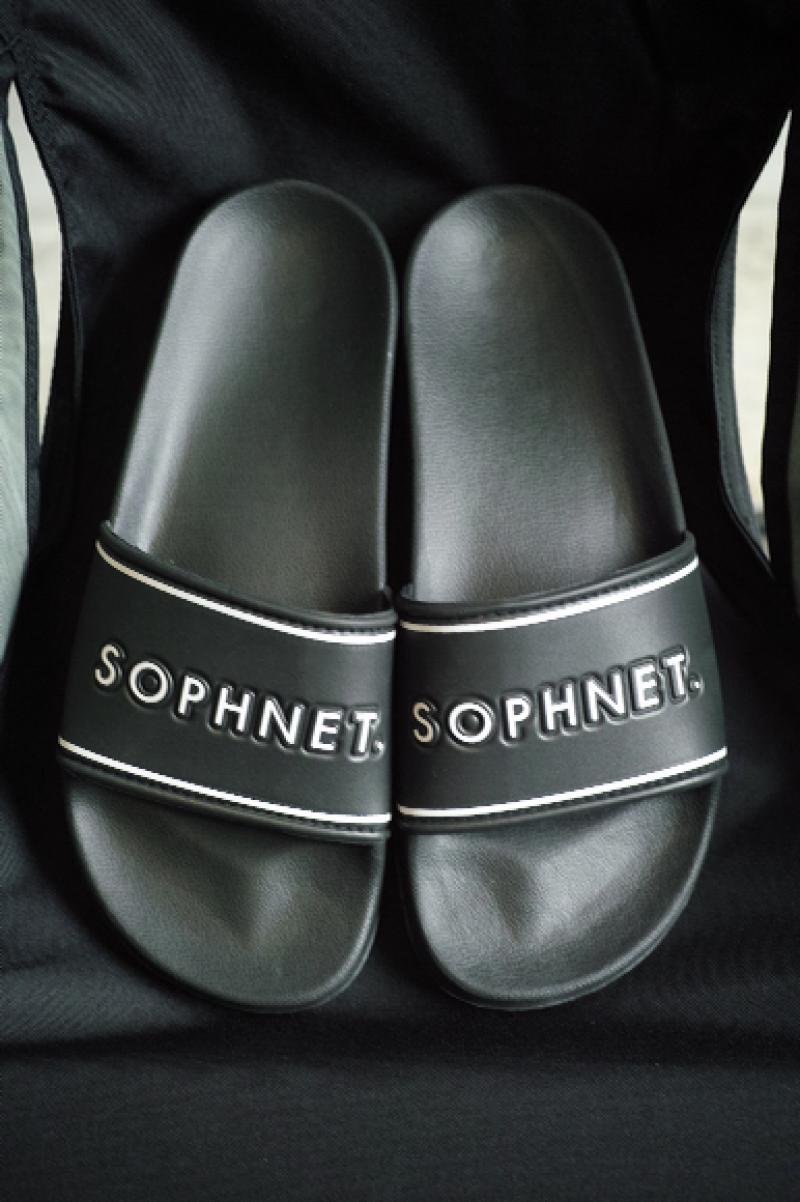 SOPHNET. LOGO SANDALS