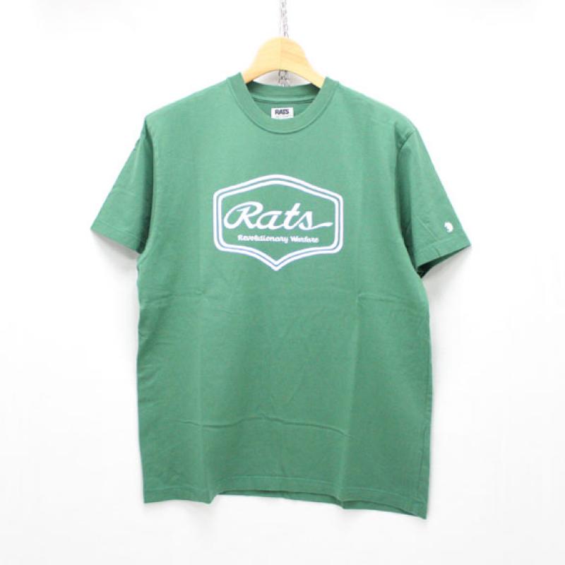 RATS SCRIPT SIGN T-SHIRT:GREEN !!