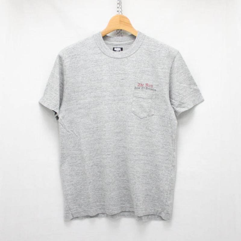 RATS EAGLE POCKET T-SHIRT:TOP GRAY !!