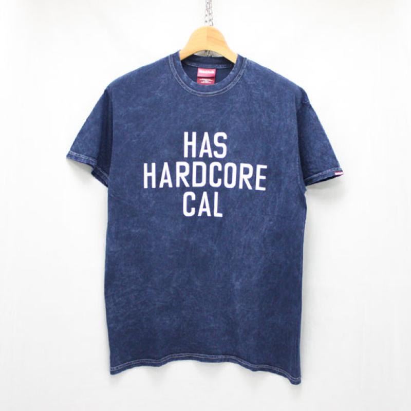 HIDE&SEEK HAS CAL Wash S/S Tee:INDIGO !!