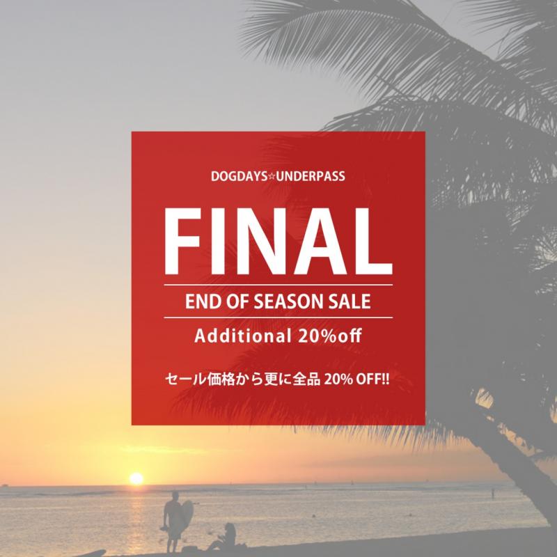  FINAL END OF SEASON SALE!!