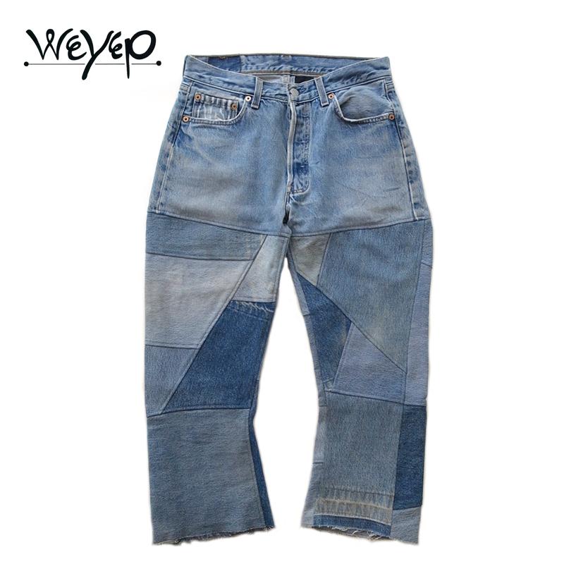 WEYEP Patchwork Denim Pants
