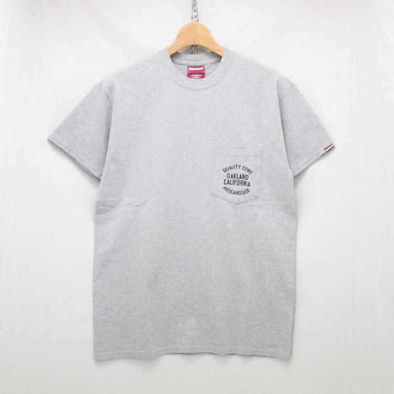 HIDE&SEEK Q.C. Oakland Pocket S/S Tee:H-GRAY !!